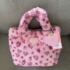 Juicy Couture Warm Up Mini Tote in Pink Leopard